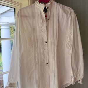 Vintage Ralph Lauren Country Authentic Dry Goods White Blouse